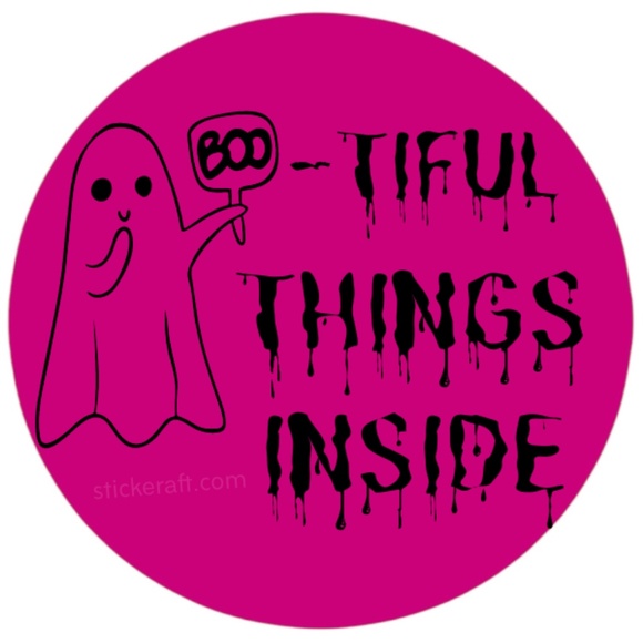 Bootiful Things Inside Stickers, Envelope Seals, Labels,13 colors to choose from - Picture 8 of 13